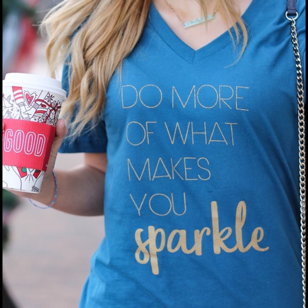 Last 1! XL sparkle tee - Picture 3 of 7